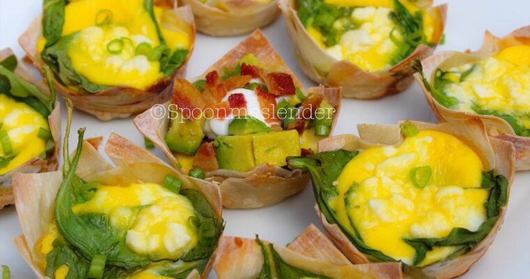 Spinach and Feta Wonton Cups
