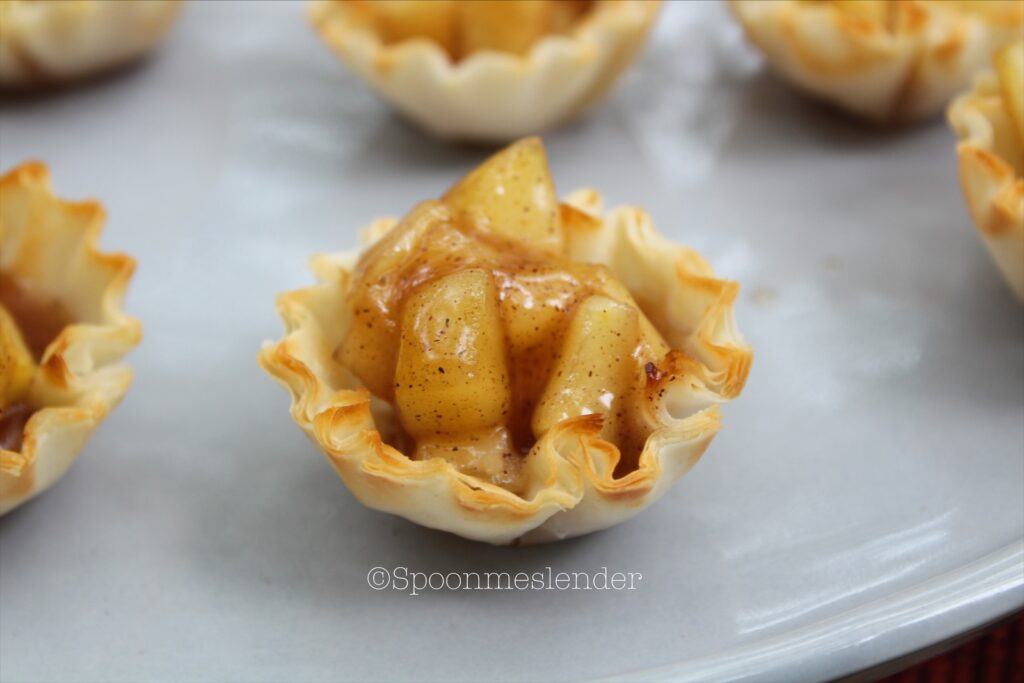 No Bake Apple Pie Phyllo Cups Spoon Me Slender