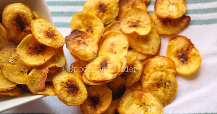 Baked Green Plantain Chips